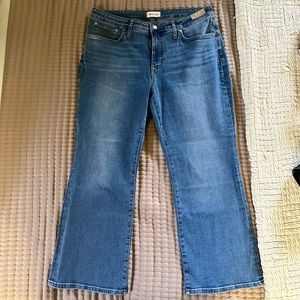 Madewell curvy kick flare crop jeans